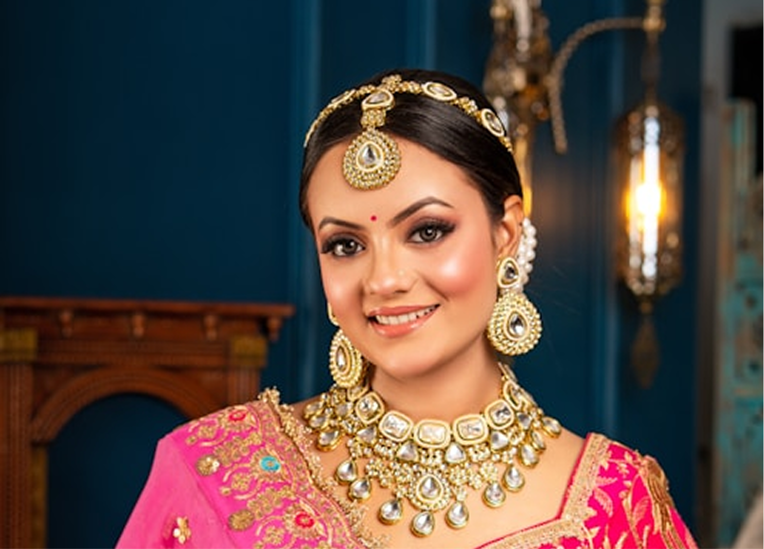 The Embroidered Matka Silk Lehenga 1